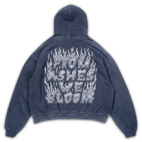From Ashes Hoodie - Blue - Back