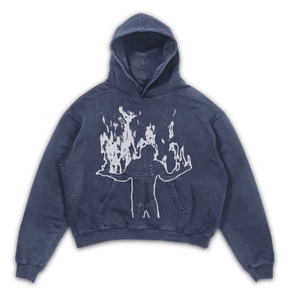 From Ashes Hoodie - Blue - Front