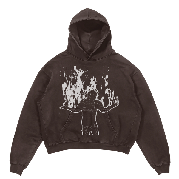 From Ashes Hoodie - Brown - Front