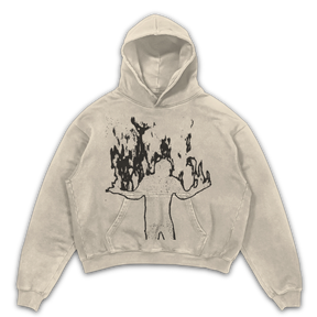 From Ashes Hoodie - Sand - Front
