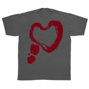 Heart Classic Tee - Grey - Front