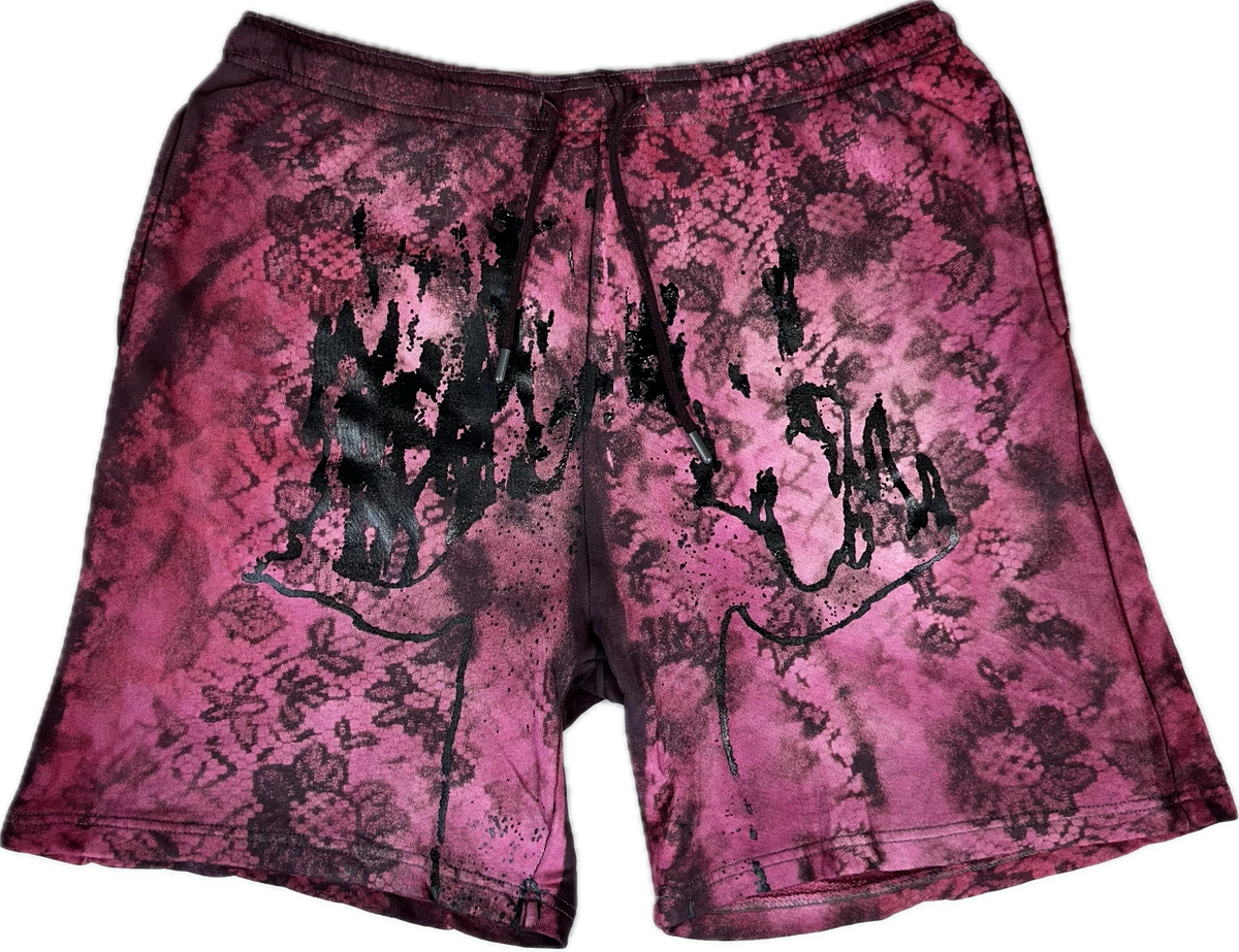 RED FLOWER SHORTS