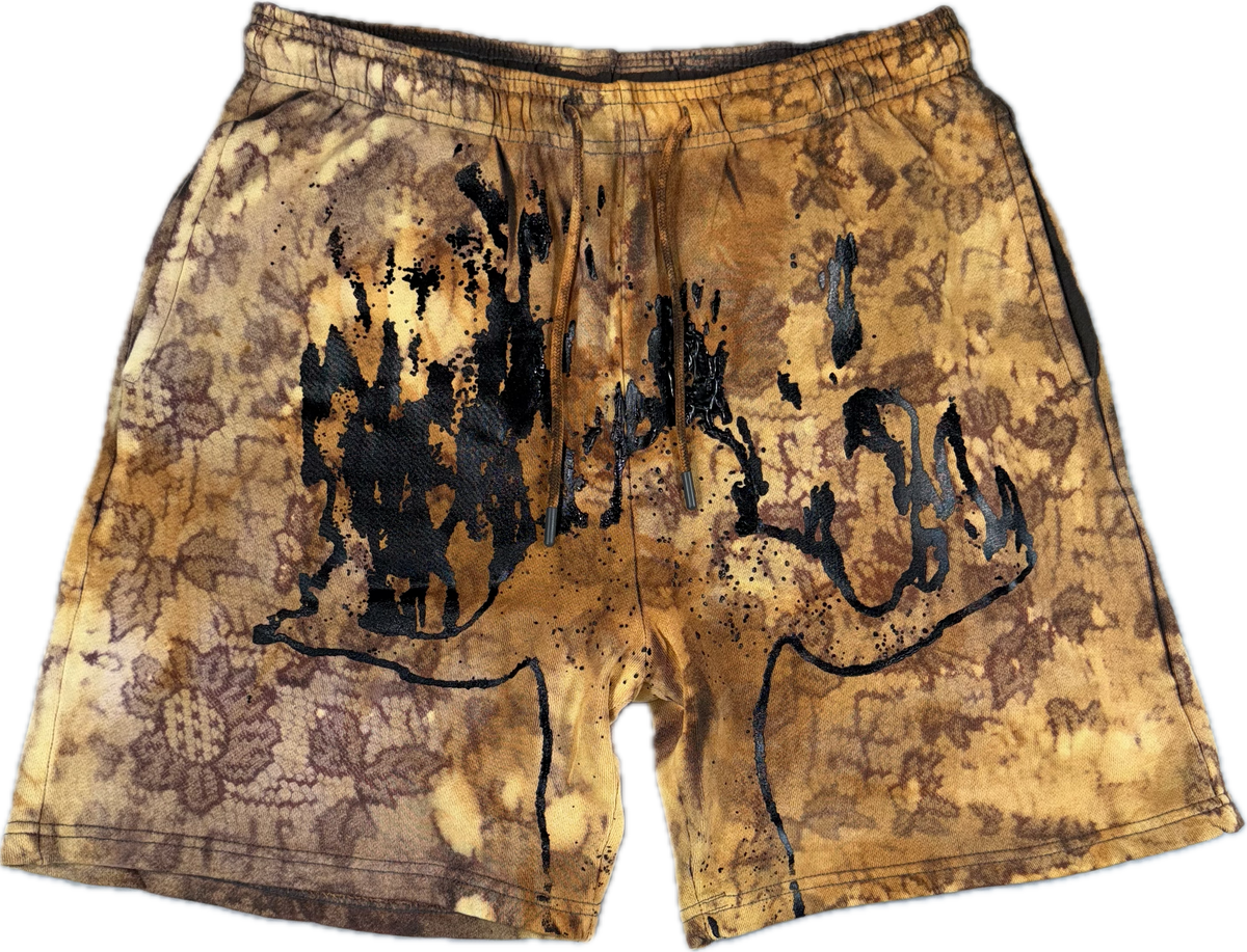 GOLD FLOWER SHORTS