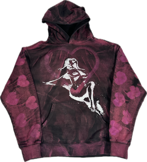 HEART OF HEARTS HOODIE DYED