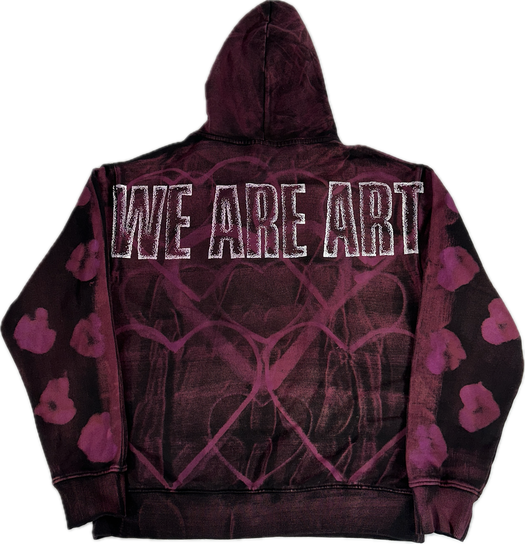 HEART OF HEARTS HOODIE DYED