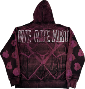 HEART OF HEARTS HOODIE DYED