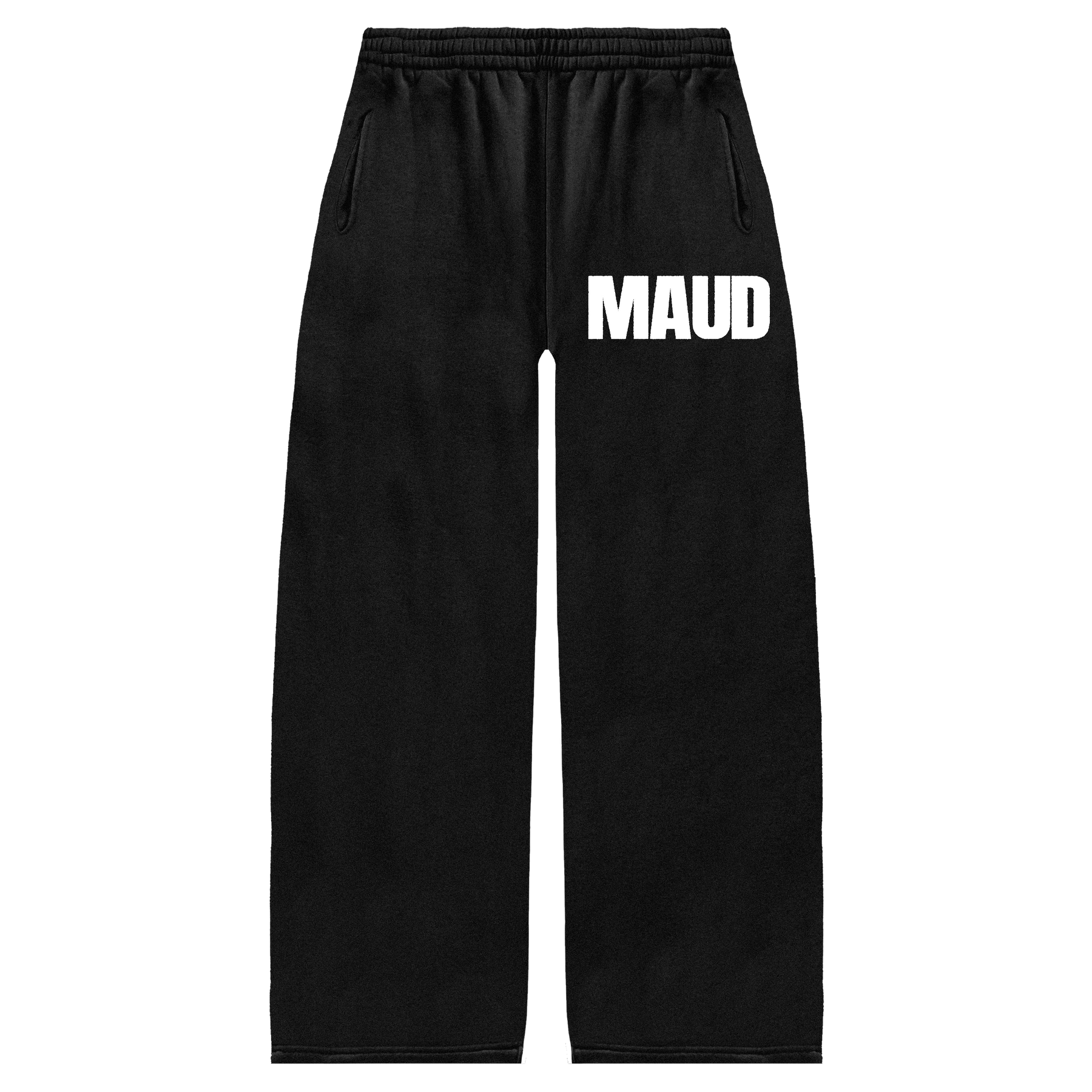 Little Library Baggy Sweatpants - Black - Front