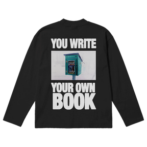 Little Library Baggy L/S Tee - Black - Back