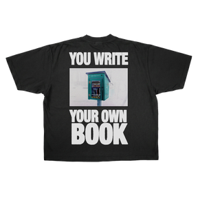 Little Library Drop Tee - Black - Back