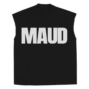 Little Library Sleeveless Tee - Black - Front