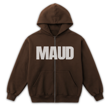 Little Library Zip Up - Brown - Front