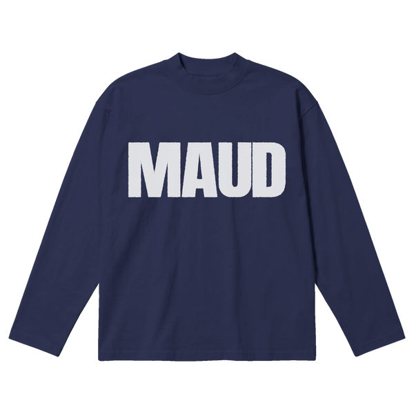 Little Library Baggy L/S Tee - Blue - Front