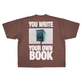 Little Library Drop Tee - Mocha - Back