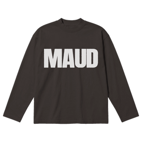 Little Library Baggy L/S Tee - Off Black - Front