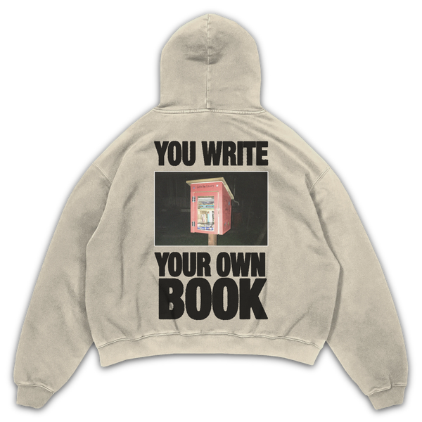 Little Library Hoodie - Sand - Back