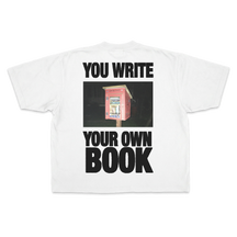 Little Library Baggy Tee - White - Back