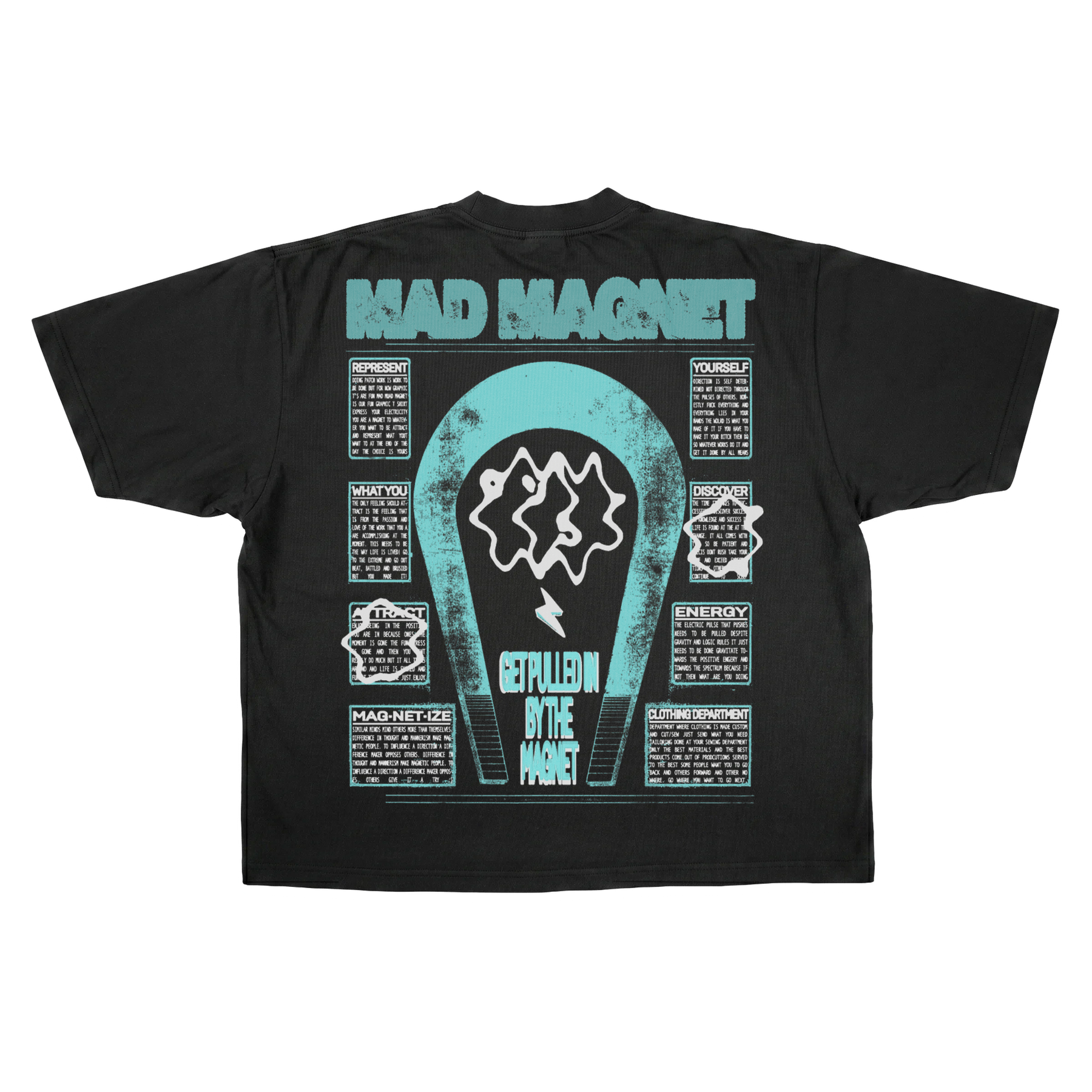 Mad Magnet Drop Tee - Black - Back