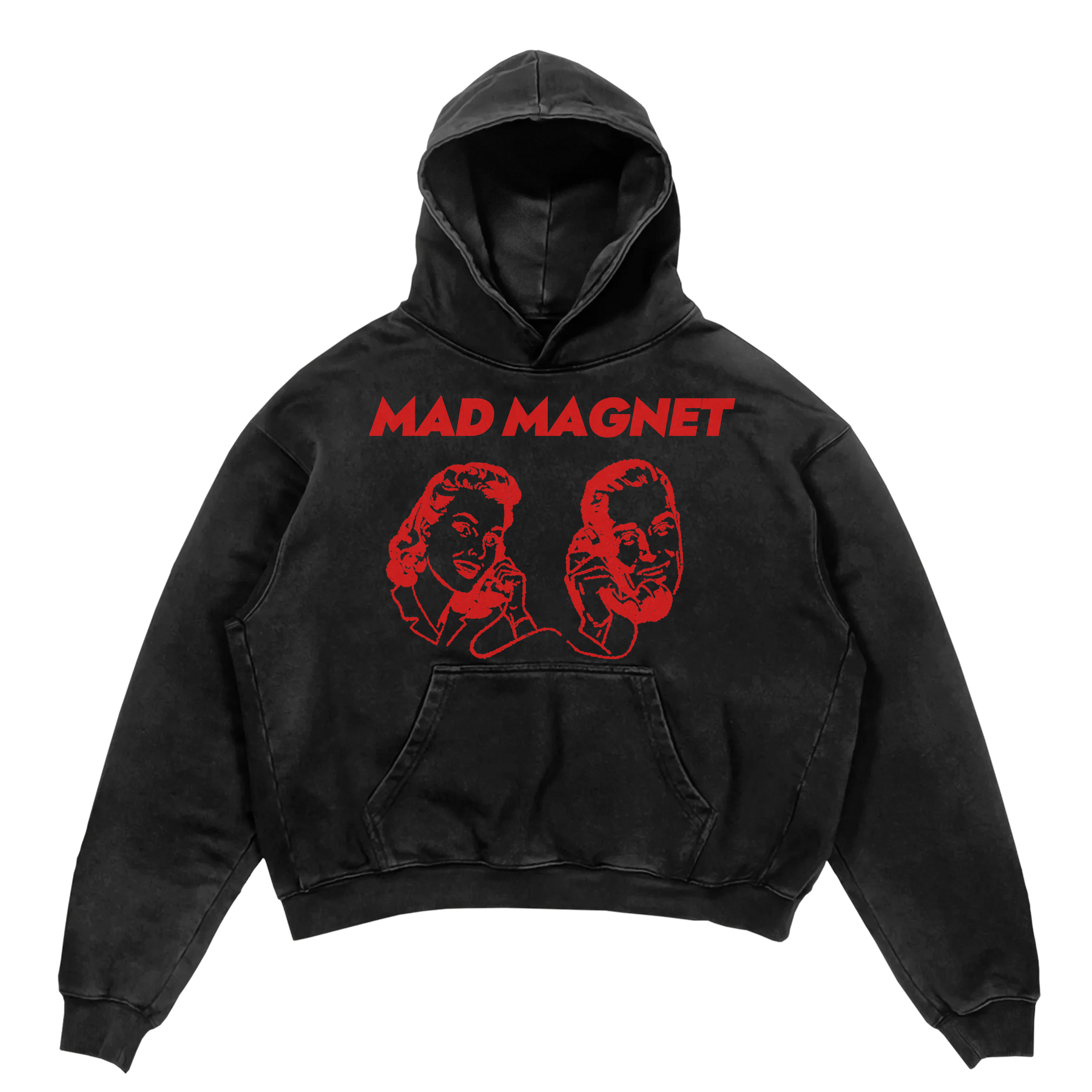 Mad Magnet Hoodie - Black - Front