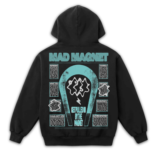 Mad Magnet Zip Up - Black - Back