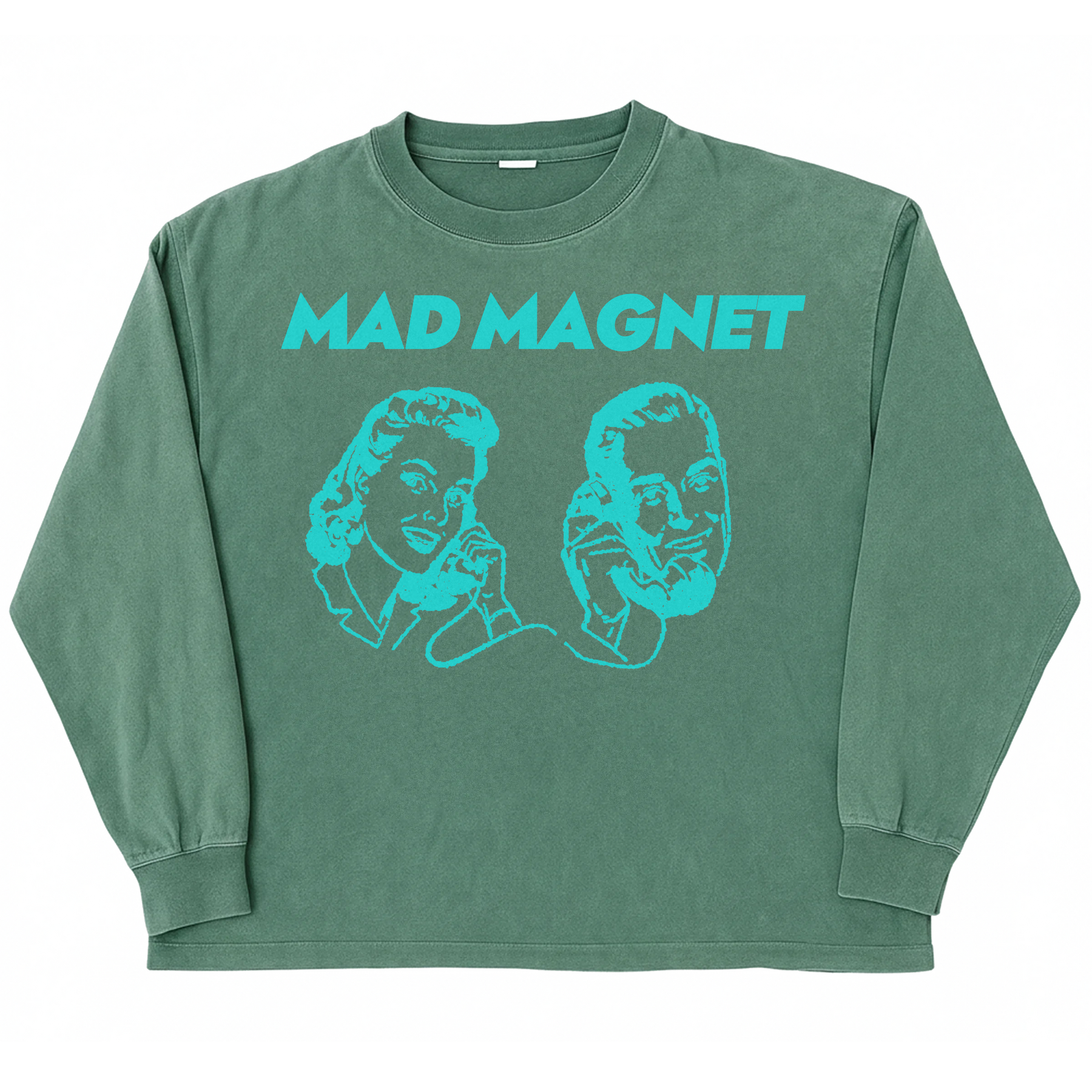 Mad Magnet L/S Tee - Green - Front