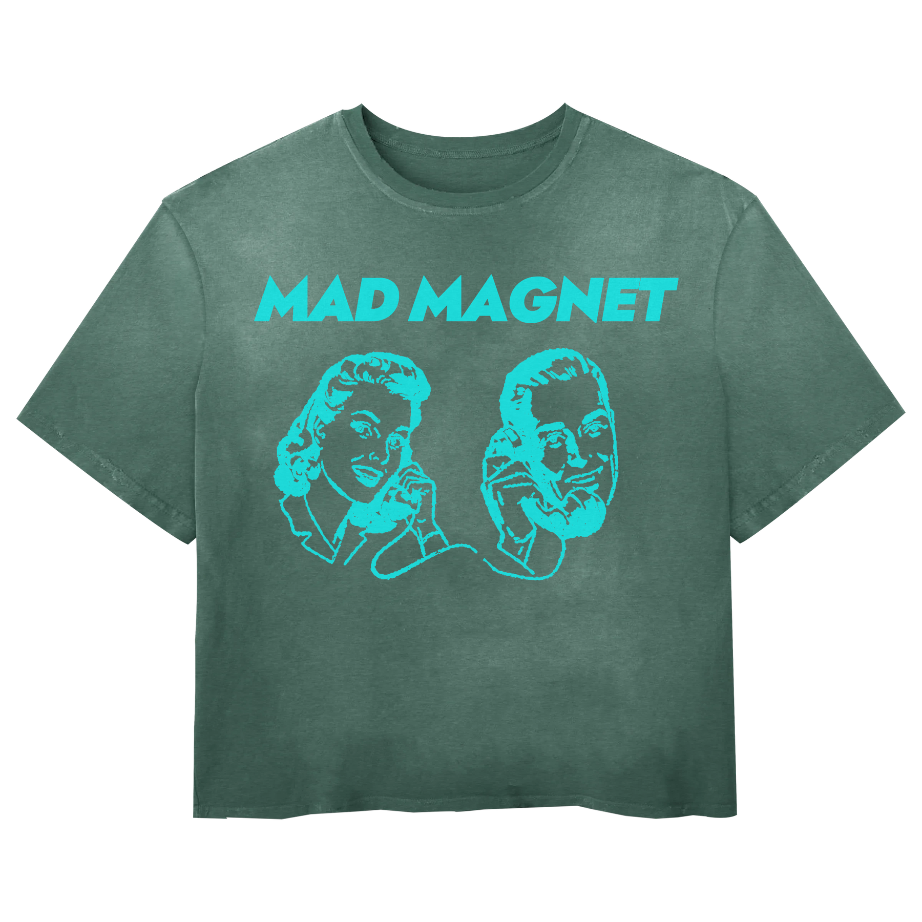 Mad Magnet Tee - Green - Front