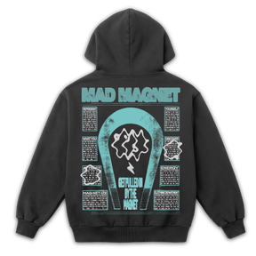 Mad Magnet Zip Up - Grey - Back
