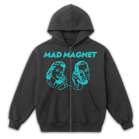 Mad Magnet Zip Up - Grey - Front