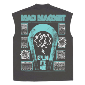 Mad Magnet Sleeveless Tee - Grey - Back