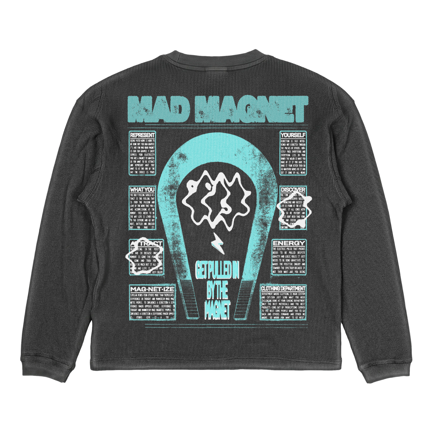 Mad Magnet Thermal - Grey - Back