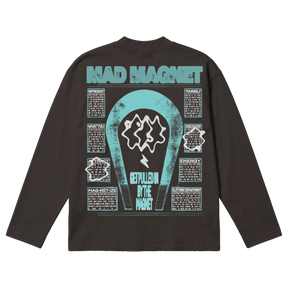 Mad Magnet Baggy L/S Tee - Off Black - Back