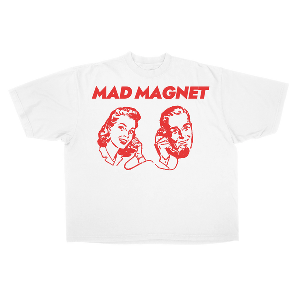 Mad Magnet Drop Tee - White - Front