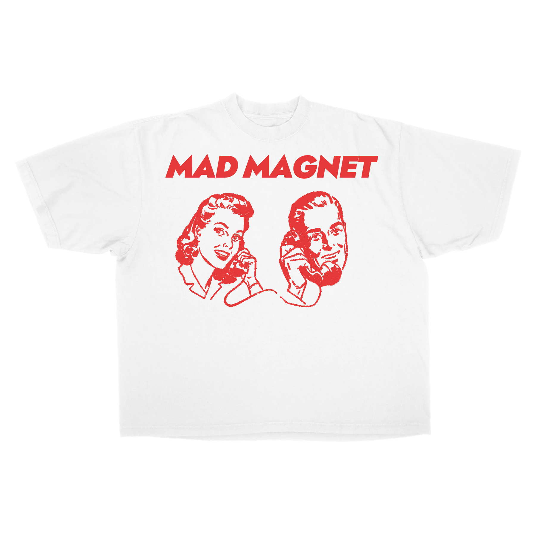 Mad Magnet Drop Tee - White - Front
