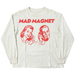Mad Magnet L/S Tee - White - Front