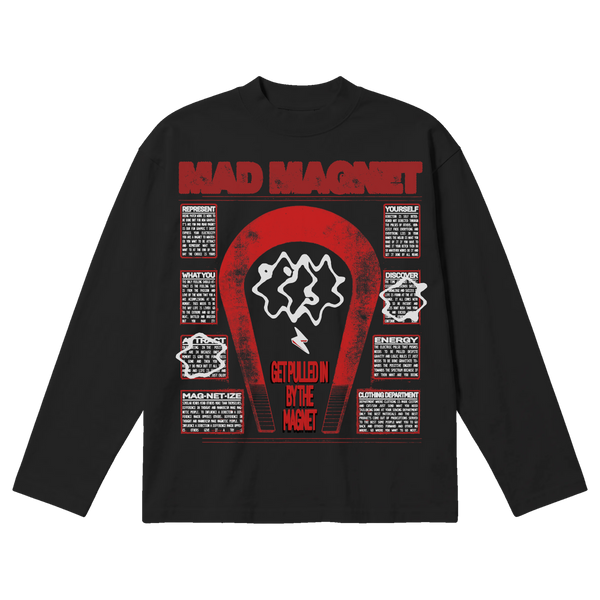 MAGNET Baggy L/S Tee - Black - Front