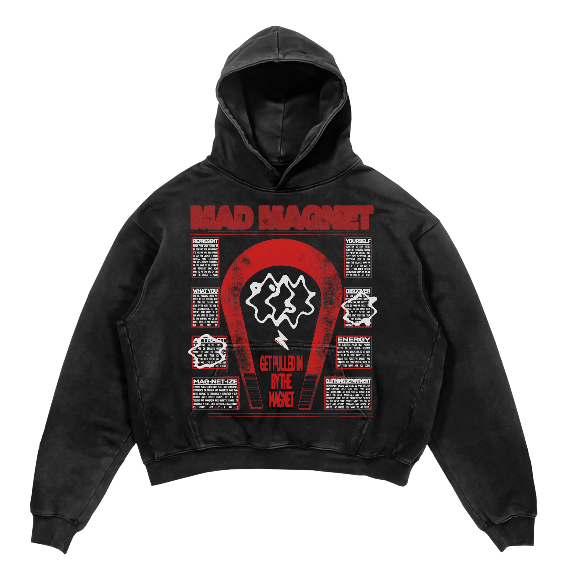 MAGNET Hoodie - Black - Front