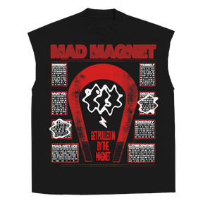 MAGNET Sleeveless Tee - Black - Front