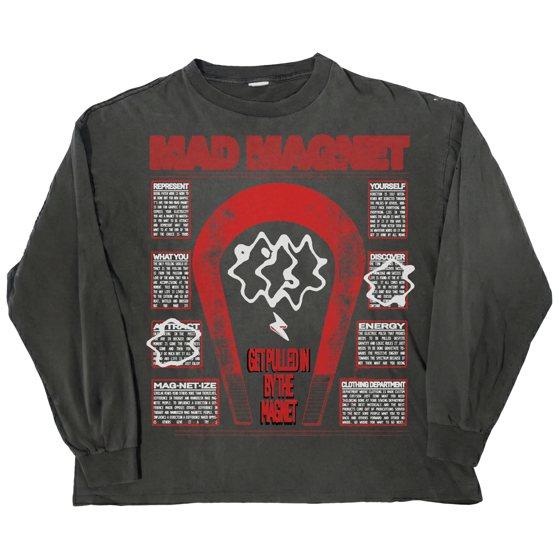 MAGNET L/S Tee - Black - Front