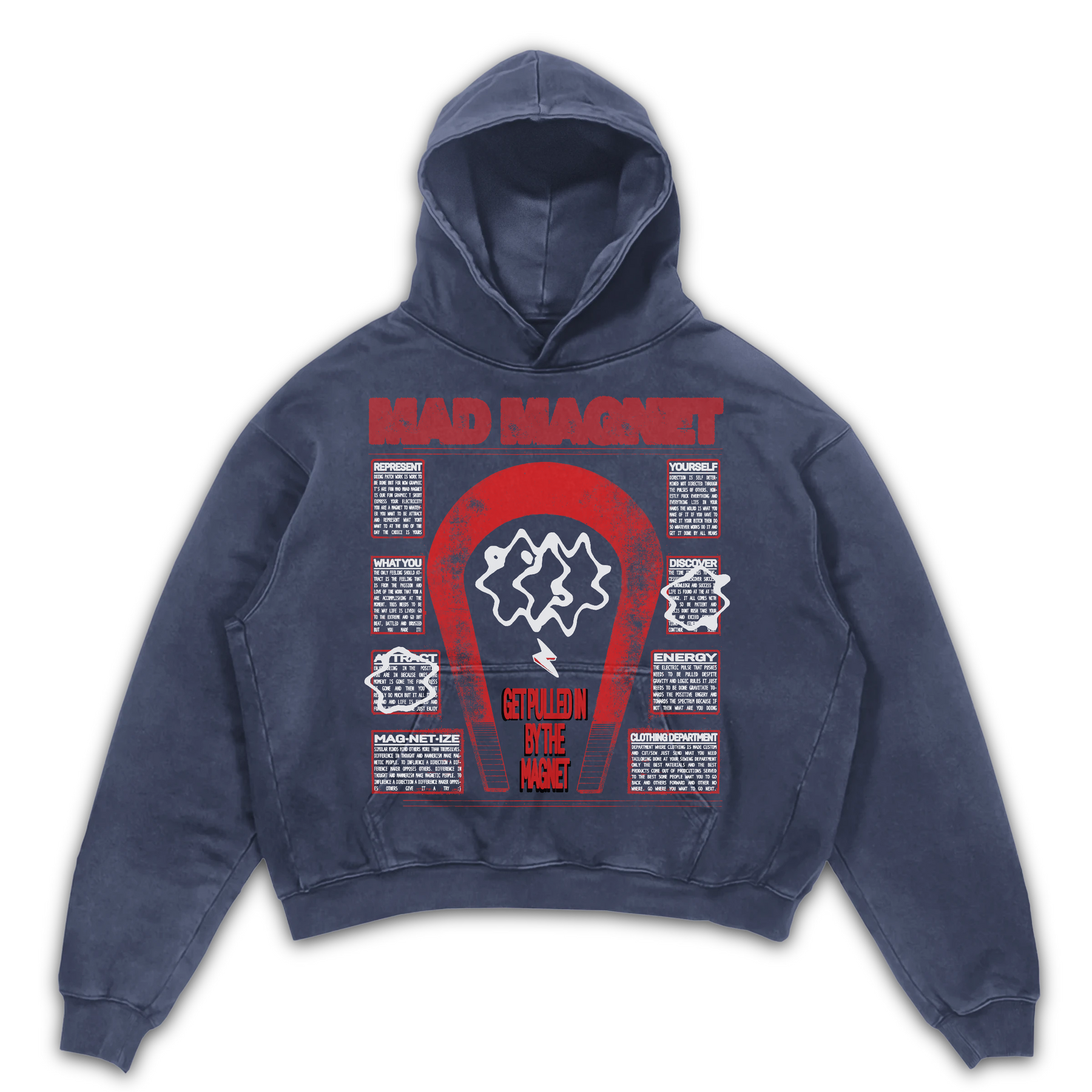 MAGNET Hoodie - Blue - Front