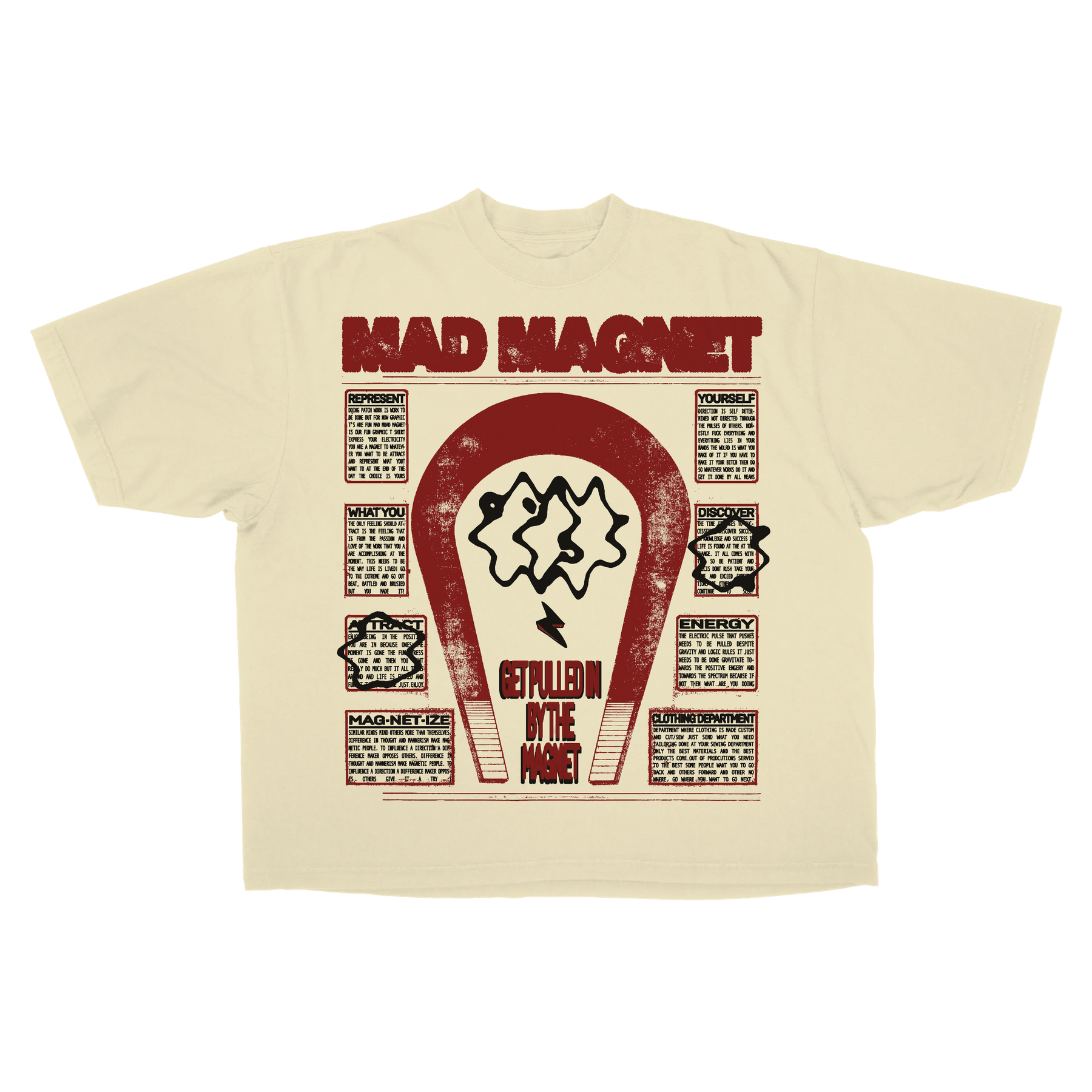 MAGNET Drop Tee - Cream - Front