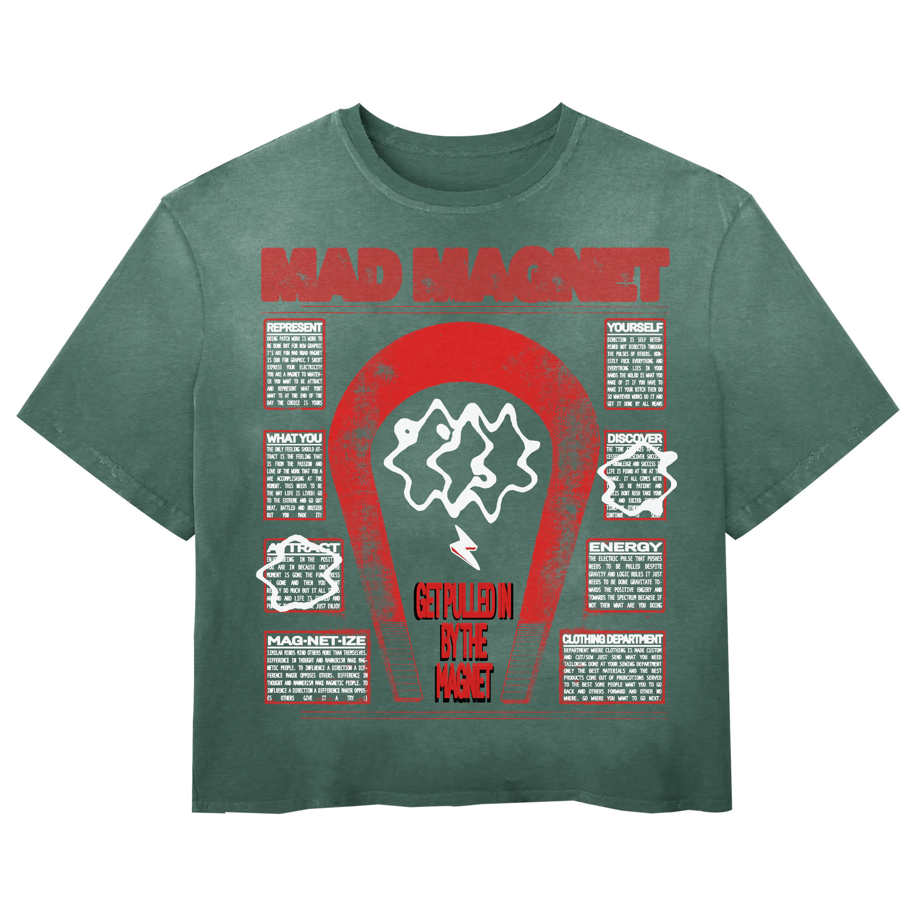 MAGNET Tee - Green - Front