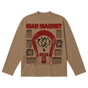 MAGNET Baggy L/S Tee - Latte - Front