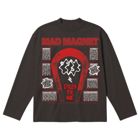 MAGNET Baggy L/S Tee - Off Black - Front