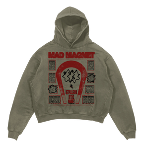 MAGNET Hoodie - Olive - Front