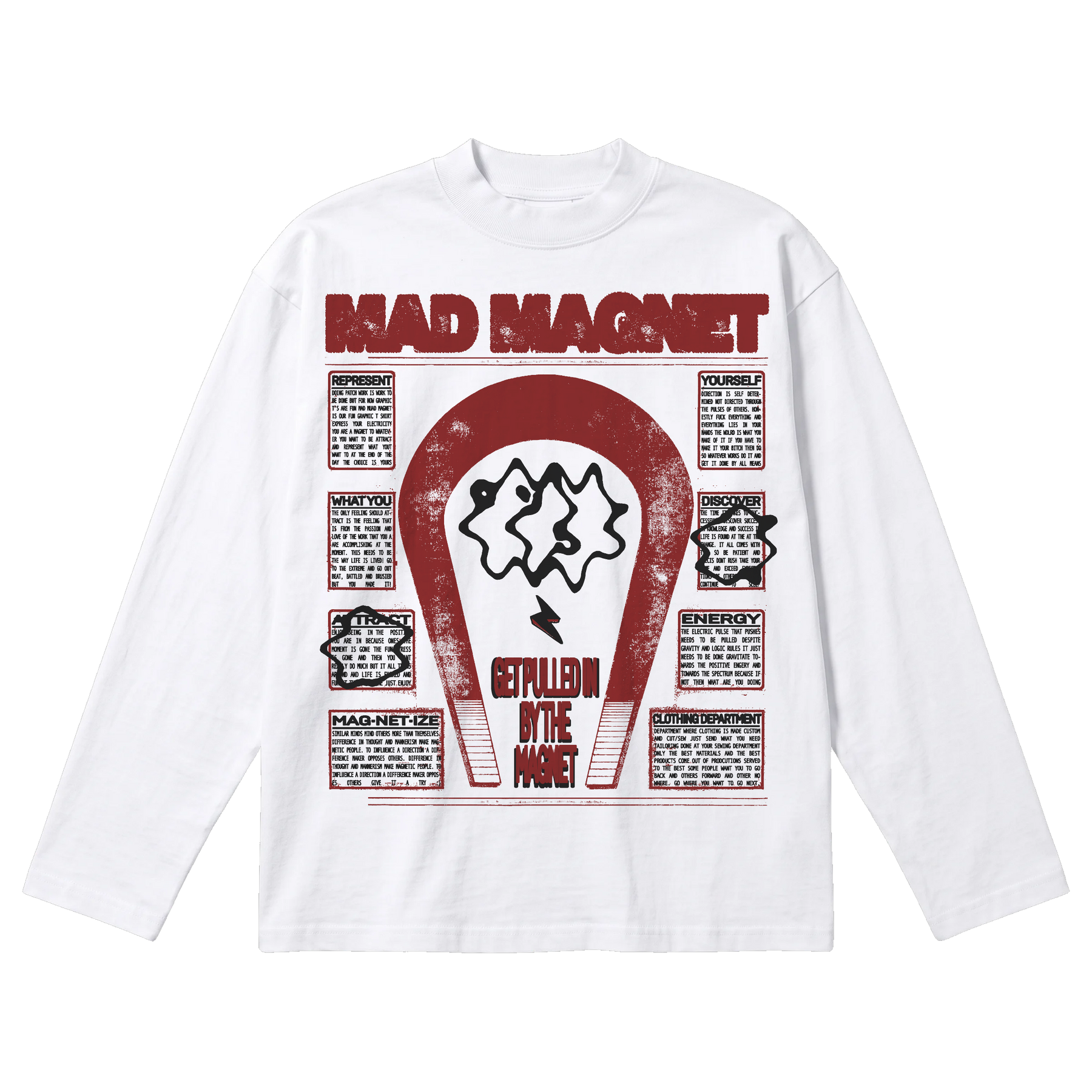 MAGNET Baggy L/S Tee - White - Front
