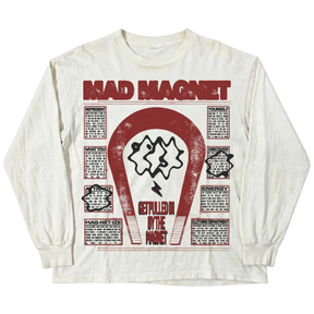 MAGNET L/S Tee - White - Front