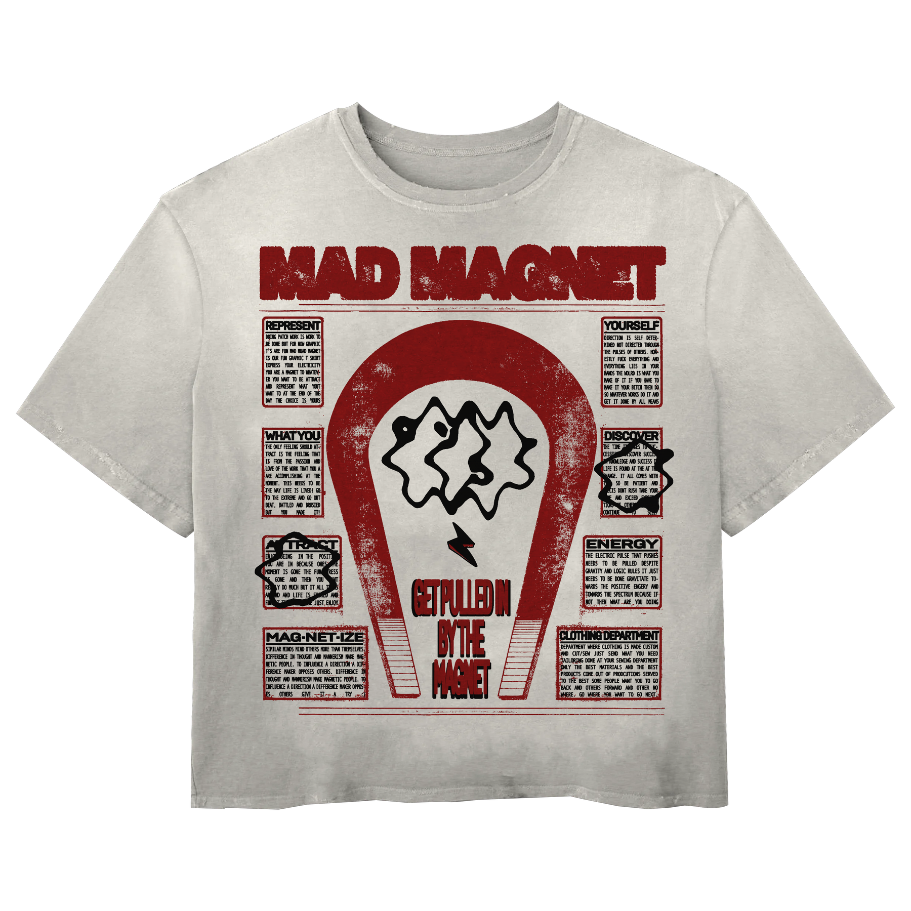 MAGNET Tee - White - Front