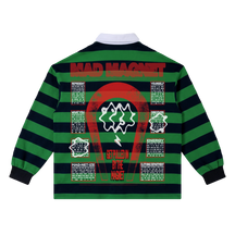 Mad Magnet Stripe Polo - Green - Back