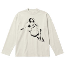Much Obliged Baggy L/S Tee - Off White - Front
