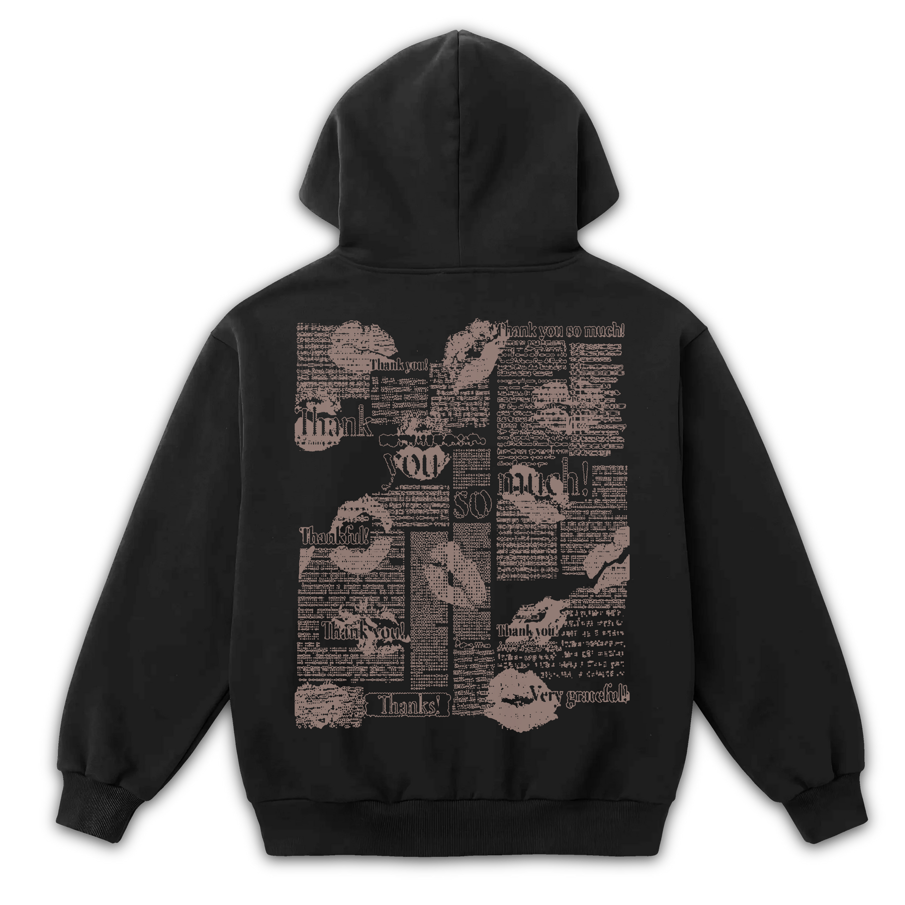 Much Obliged Zip Up - Black - Back