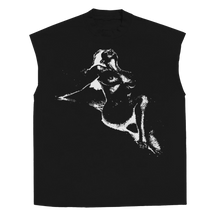 Much Obliged Sleeveless Tee - Black - Front